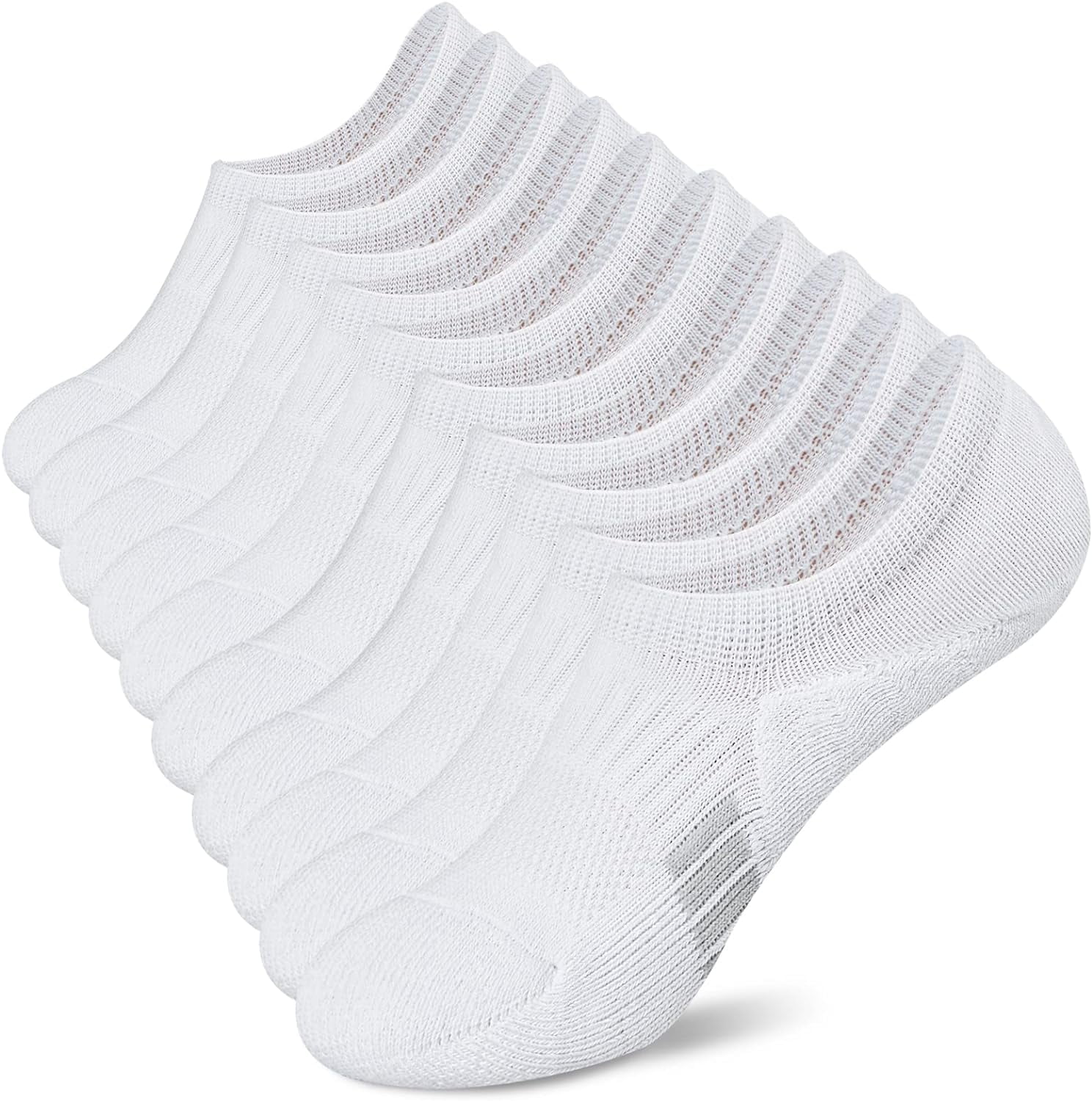 No Show Socks Womens Athletic Cushion Ankle Footies Low Cut Socks 5-6 Pairs