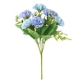 thumbnail image 1 of Bewildely Ramo de claveles artificiales, decoración de simulación, decoración para el hogar y la Oficina, flor de tela Flores artificiales azul, 1 of 6