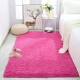 thumbnail image 4 of TWINNIS Shaggy Fuffly Area Rugs Super Soft Kids Carpet for Bedroom/Livingroom/Nursery Room,4’x6',Hot Pink, 4 of 7