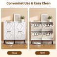 thumbnail image 2 of Skyhill Shoe Cabinet with 4 Flip Drawers,Farmhouse Shoe Storage Organizer for Entryway,White, 2 of 9