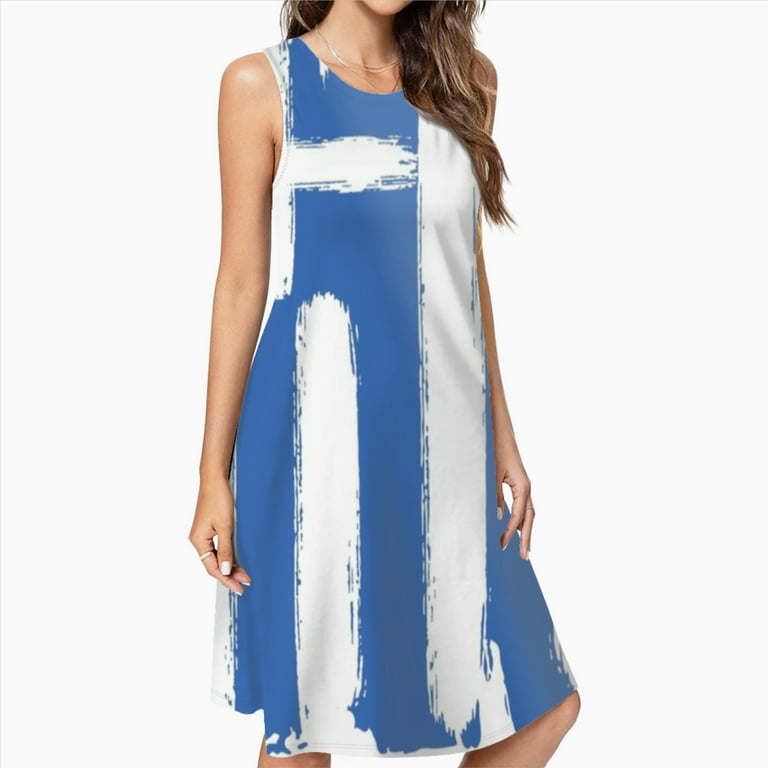 greek beach dress Tropical Beach Mini Dress
