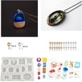thumbnail image 3 of Juego de moldes de resina epoxi, 43 piezas de moldes de resina para fundición de resina, moldes de silicona para bricolaje, resina epoxi que incluye esférico, cúbico, piramidal, diamante, con taza, 3 of 6