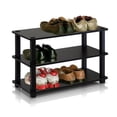 thumbnail image 1 of Furinno 13080EX/BK Turn-S-Tube 3-Tier Shoe Rack, Espresso/Black, 1 of 4