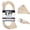 Beige, variant on Iron Forge Cable 6ft Brown Outdoor Extension Cord with 3 Outlets - 16/3 SJTW 6ft Extension Cord 3 Prong, 13 Amp All-Weather Heavy Duty Power Cable