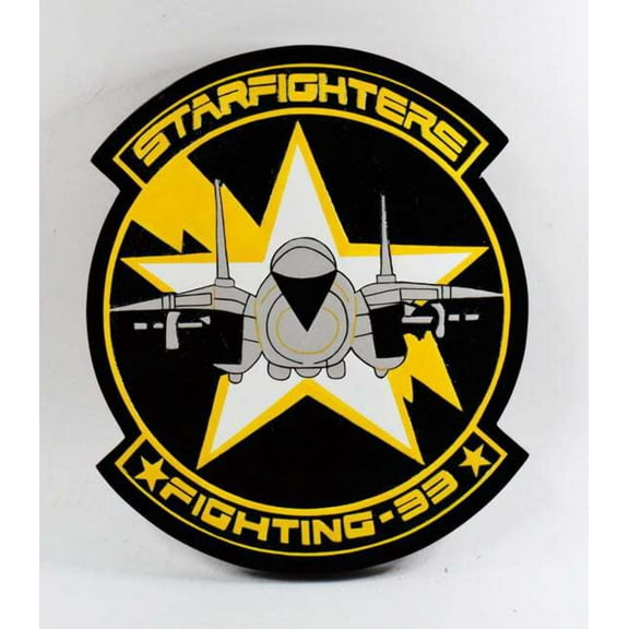 VF-33 Starfighters Plaque, 14, Mahogany, Navy