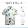 thumbnail image 7 of High Quality Hawaiian Shirts for Men Short Sleeve Aloha Beach Shirt Floral Summer Casual Button Down Shirts Blouses 9245ZR, 7 of 7