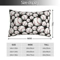thumbnail image 4 of Vsdgher Cute Baseball Print Pillow Cases -Iconic Collection Pillowcases -Extra Soft, Not easy to deform,not pilling Export quality, 4 of 8