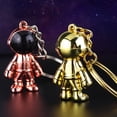 thumbnail image 3 of Astronaut Keychain 3D Cartoon - Decorative Spaceman Key Chain Backpack Charm, 3 of 7