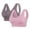 Pink, variant on Juslio Womens Bras 2PC Lace Wirefree Solid Push Up Bras for Women