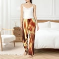 thumbnail image 4 of KLL orange lightning Womens Print Pajama Pants Soft Pajama Bottoms for Women Cozy Lounge Pants-Small, 4 of 6
