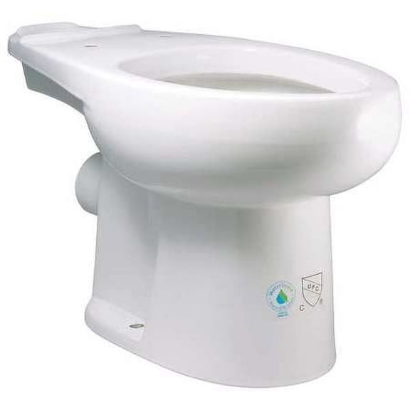 Liberty Pumps Toilet Bowl White  Vitreous China Includes Toilet Seat AscentII-EW