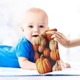 thumbnail image 4 of Coolnut 3 PCS Colors Pumpkins Squashes Baby Muslin Washcloths, Harvest Autumn Face Towel Burp Cloths Ultra Soft Absorbent Cotton Bath Wipes Towels for Newborn Boys Girls, 4 of 6