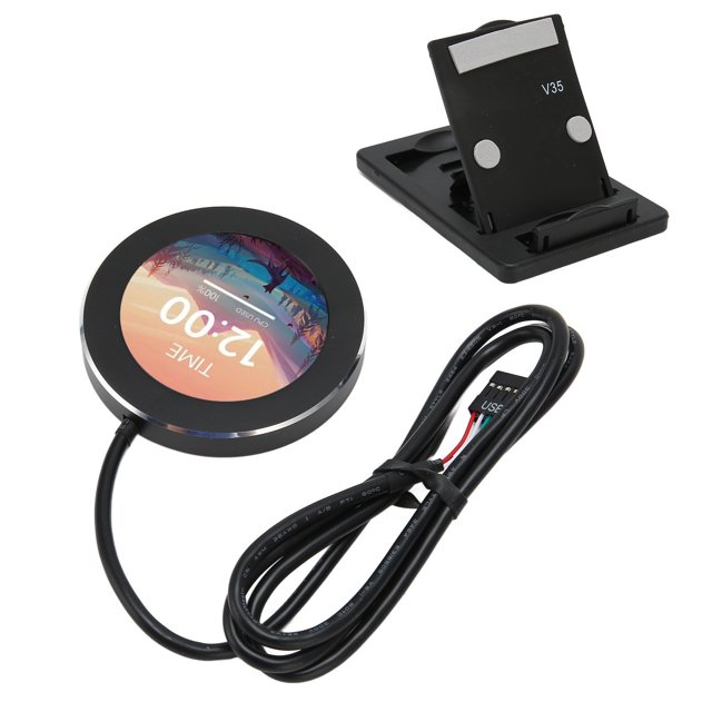Liquid Cooler LCD, 2.1 Inch Watercooler Screen Stepless Dimming For Gaming