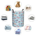 thumbnail image 3 of Lsque Brain Training pattern Laundry Hamper Basket, Tall Woven Rope Hamper Basket for Clothes, Lightweight Storage Basket, Collapsible Waterproof-Medium, 3 of 8