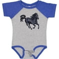 thumbnail image 3 of Inktastic Beautiful Galloping Black Horse Boys or Girls Baby Bodysuit, 3 of 5