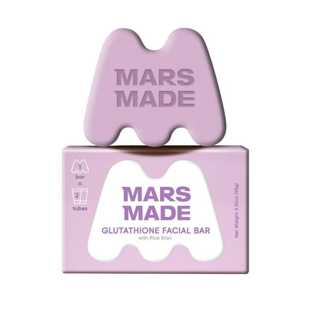 Jabón facial en barra MARS MADE Glutatión con salvado de arroz 95 g