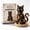 black cat, variant on Beginner-Friendly DIY Lighted Sea Glass Halloween Character Kit, Handmade Halloween Craft Project for Adults, Glowing Seasonal Home Decor Decoration (pumpkin)