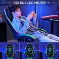 Hoffree Ergonomic RGB Gaming Chair with Bluetooth, Lumbar Support
