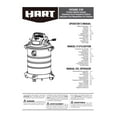HART 6 Gallon 5 Peak HP Stainless Steel Wet/Dry Vacuum, VOC608S 3702