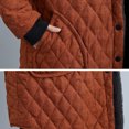 thumbnail image 6 of ZHUGeLI Winter Coats For Women 2023 Fleece Lined Down Jacket Thickened Warm Hooded Overcoat Oversized Button Long Jackets, 6 of 8