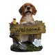 thumbnail image 4 of Estatua de perro de jardín, escultura de Animal, figura decorativa de perro de bienvenida, adorno de mesa para decoración del hogar y sala de estar , amarillo, 4 of 8
