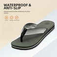 thumbnail image 4 of Women's Woven Flip Flops Comfortable Arch Support Slide Sandals for Women Slip On Summer Beach Sandals with Braided Strap Ladies Lightweight Soft Yoga Mat Cushion Walking Thong Sandals Slippers, 4 of 6
