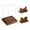Dark Wood, variant on Baseball Display Case Baseball Bat Stand Collectible Holder Clear Acrylic Wood Dustproof Show Box for Office Sports Fans