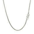 thumbnail image 3 of ARAIYA JEWELRY 925 Sterling Silver 1.52 mm Rhodium Plated Box Chain 24'' for Women, 3 of 6