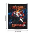 thumbnail image 7 of Ichigo Kurosaki Bleach Anime Tapestry Indian Wall Hanging Tapestries Room Decor For Bedroom Living Room Dorm, 7 of 7