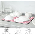 thumbnail image 7 of Super Absorbent Dish Drying Mat, Microfiber Fast-Drying Dish Mat, 16''''x18'''', Kitchen Dish Drying Pad, Pink Moroccan, 7 of 7