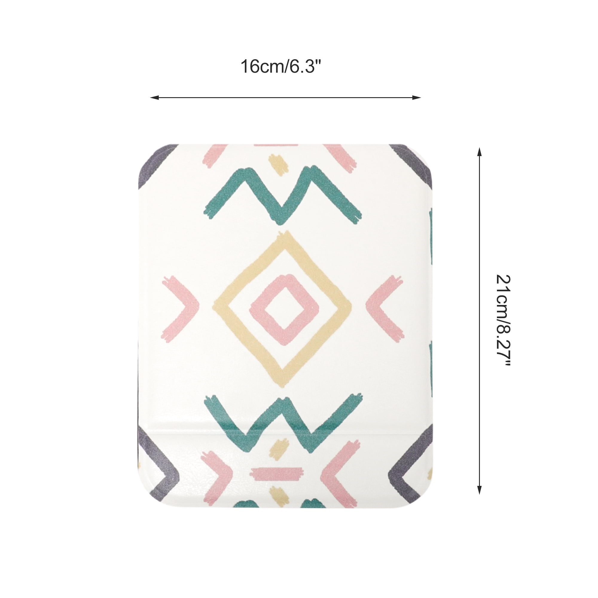 Unique Bargains 1Pc Makeup Mirror for Travel Green Large