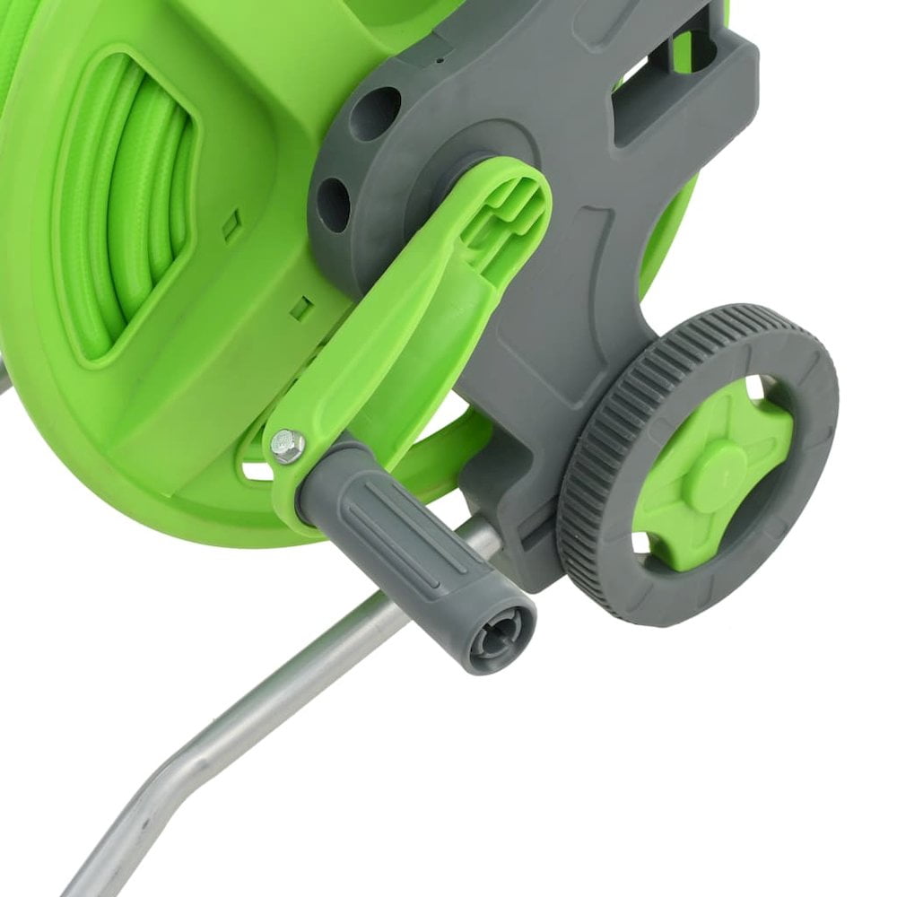 vidaXL Water Hose Reel with Wheels 174.6'+6.6'