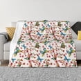 thumbnail image 1 of Fotbe Watercolor Floral With Butterflies Manta de Franela con Estampado, Manta Ultrasuave para Cama, Sofá, Auto, Hipoalergénica y Antibolitas-40"x30", 1 of 6