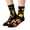 Black, variant on Halloween Socks Creative Fall Winter Novelty Crew Short Socks Casual Comfortable Crew Socks for Men Orange One Size