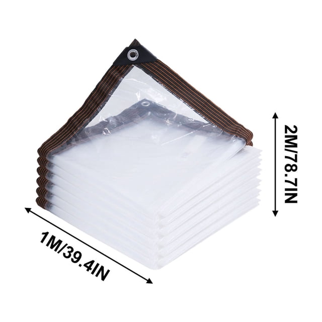 Plastic Rainproof Film 6 Transparent Thickened Marginal Rain Cloth Foreign Insulation Film Windproof Succulent Flowers Cold