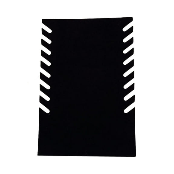 landege Rectangular Flocking Necklace Display Stand Black Neck Chain Holder Jewelry Organizer