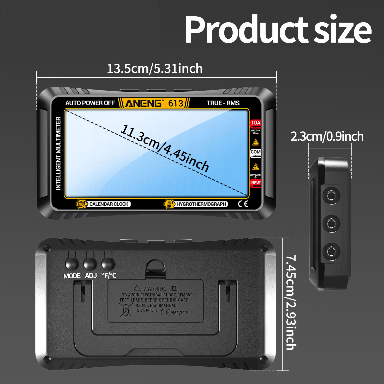 Multimeters,Perpetual 4000 Temperature 4000 Perpetual Resistance In 1 4000 Curent 4000 Tester Tools Perpetual Tester Professional Calendar Test Tester 613 Calendar Test Tools Temperature 3 In