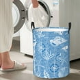 thumbnail image 5 of XMXT Collapsible Laundry Basket, Oceans and Seas Line Drawing Waterproof Laundry Hampers Storage Baskets Dirty Clothes Hamper, 62L, 5 of 8