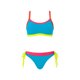thumbnail image 5 of Traje de baño de 2 piezas para mujer, trajes de baño para mujer, traje de baño bikini de color liso con cordones y abertura, casual y a la moda para mujer., 5 of 5