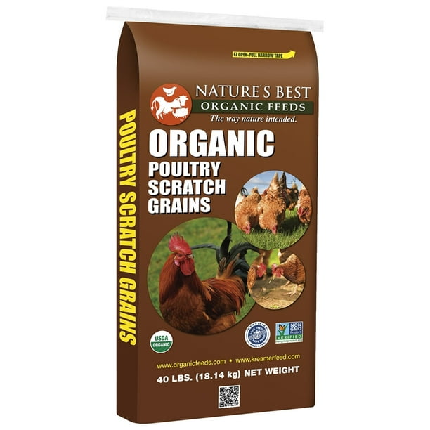 Nature's Best Organic Feeds 4BM0991 Organic Poultry Scratch Grain, 40