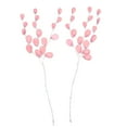 thumbnail image 3 of 50xDecorative Artificial Water Drop Acrylic Flower Wire Stems 6" Pink, 3 of 8