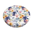 thumbnail image 6 of Uemuo Lilies Flowers Pattern Round Bar Stool Seat Covers Washable Stool Cushion Slipcover Elastic Bar Chair Covers-12 inch, 6 of 7