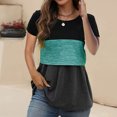 thumbnail image 5 of SEMPAI Womens Nursing Tops Short Sleeve Breastfeeding Shirts Double Layer Postpartum Shirt, 5 of 5