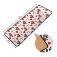 thumbnail image 3 of Dailycode Hallway Runner Rug 2x6 Non Slip Absorbent Soft Floor Mat for Home Kitchen Bedroom Entrance Raccoon and Love Heart, 3 of 7