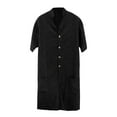 thumbnail image 4 of QHFBli Mens Romper Jumpsuit One Piece Summer Shorts Bodysuit Casual Button Up Short Sleeve Pockets Relaxed Fit Outfits, 4 of 4