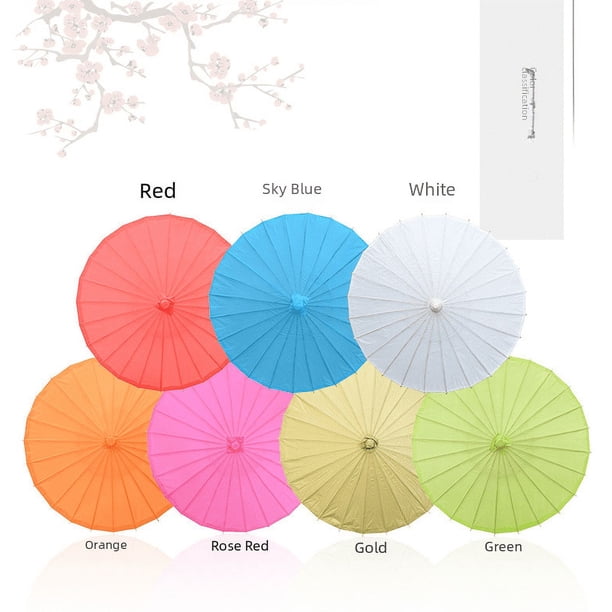 Paraguas de papel pequeño, paraguas de papel al óleo, paraguas de papel en blanco para jardín de infantes, paraguas de papel hecho a mano, pintura a color, decoración artesanal, paraguas