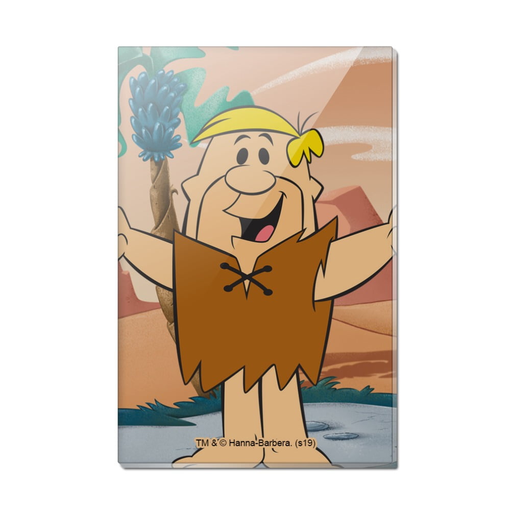 The Flintstones Group Refrigerator Magnet - Official Cartoon Character Button Magnet