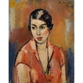 thumbnail image 3 of Anton Faistauer 20x24 Black Modern Framed Museum Art Print Titled - Young Woman in Rosa Kleid (1926), 3 of 5