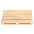 thumbnail image 5 of Posavasos de madera rectangulares, posavasos de madera huecos pulidos a mano, resistentes al deslizamiento, para mesa de centro y oficina, 10 Uds., 5 of 5
