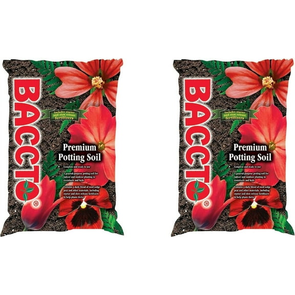 All Purpose Potting Soil with Perlite for Lawns, Gardens, and Raised Planting Beds with Reed Sedge, Peat, and Sand, 50 Pounds (2 Pack)